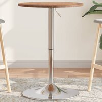 Bartafel &Oslash; 50x89,5 cm massief eikenhout lichtbruin