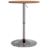 Bartafel &Oslash; 50x89,5 cm massief eikenhout lichtbruin