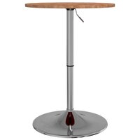 Bartafel &Oslash; 50x89,5 cm massief eikenhout lichtbruin
