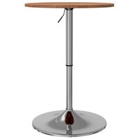 Bartafel &Oslash; 50x89,5 cm massief eikenhout lichtbruin