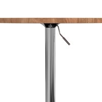 Bartafel &Oslash; 50x89,5 cm massief eikenhout lichtbruin