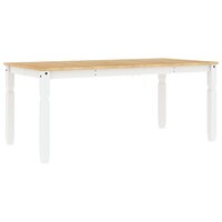 Eettafel Corona 180x90x75 cm massief grenenhout wit