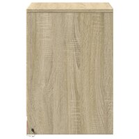 Nachtkastjes met LED-verlichting 2 st bewerkt hout sonoma eiken