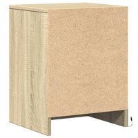 Nachtkastjes met LED-verlichting 2 st bewerkt hout sonoma eiken