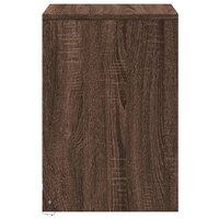 Nachtkastjes met LED 2 st bewerkt hout bruin eikenkleur
