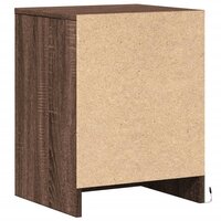 Nachtkastjes met LED 2 st bewerkt hout bruin eikenkleur