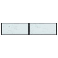 Wandtafel 160x35x75,5 cm gehard glas witmarmerkleurig
