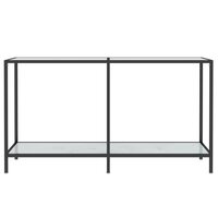 Wandtafel 140x35x75,5 cm gehard glas wit