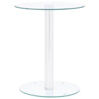 Salontafel 40 cm gehard glas transparant