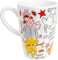 Blond Amsterdam Mok Dog Lover Xl 0,5 LTR 9X9X13,5 CM