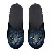 Merkloos Pantoffel Zwarte Kat Zwart MAAT 39-42