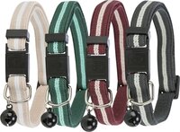 Trixie Halsband Kat Strepen Elastisch Assorti 4 ST