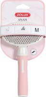 Zolux Anah Slickerborstel Soft Intrekbaar Roze / Wit 10X5,5X18 CM