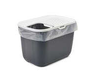 Savic Kattenbak Hop In Antraciet / Wit 58,5X39X39,5 CM