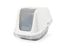Savic Kattenbak Nestor Giant Wit / Lichtgrijs 75,5X56X55,5 CM