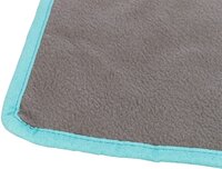 Trixie Fleece Deken Uitloopruimtes En Knaagdierkooi Grijs / Turquoise 140X100 CM