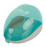 Trixie Zandbad Degoes / Chinchilla&#039;s Kunststof Grijs / Turquoise 27X16X18 CM 2 ST