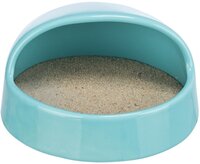 Trixie Zandbad Muizen/Hamsters Keramiek Turquoise 16X14X8 CM 3 ST