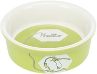 Trixie Voerbak / Waterbak Keramiek Strip Konijn Assorti 11 CM 4ST