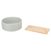 Trixie Zandbad Met Platform Muizen / Hamsters Keramiek / Hout 20X20 CM 21X8 CM