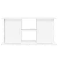 Aquariumstandaard 121x41x58 cm bewerkt hout hoogglans wit