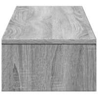 Monitorstandaard met lades 100x27x15 cm hout grijs sonoma eiken