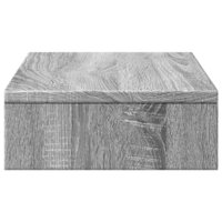Monitorstandaard 50x27x10 cm bewerkt hout grijs sonoma eiken