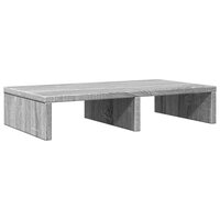 Monitorstandaard 50x27x10 cm bewerkt hout grijs sonoma eiken