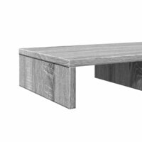 Monitorstandaard 50x27x10 cm bewerkt hout grijs sonoma eiken