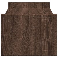 Monitorstandaard 50x27x20 cm bewerkt hout bruin eikenkleurig