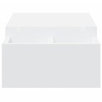 Monitorstandaard met opbergruimte 70x27x15 cm bewerkt hout wit