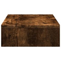 Monitorstandaard 50x27x10 cm bewerkt hout gerookt eikenkleurig