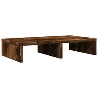 Monitorstandaard 50x27x10 cm bewerkt hout gerookt eikenkleurig