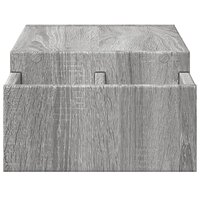 Monitorstandaard met opbergruimte 70x27x15 cm hout grijs sonoma