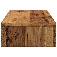 Monitorstandaard verstelbaar 60x24x10,5 cm hout oud houtkleurig