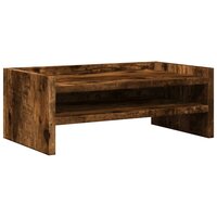 Monitorstandaard 42x24x16 cm bewerkt hout gerookt eikenkleurig