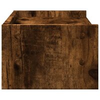 Monitorstandaard 42x24x16 cm bewerkt hout gerookt eikenkleurig