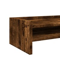 Monitorstandaard 42x24x16 cm bewerkt hout gerookt eikenkleurig