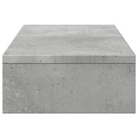 Monitorstandaard verstelbaar 60x24x10,5 cm hout betongrijs