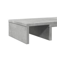 Monitorstandaard verstelbaar 60x24x10,5 cm hout betongrijs