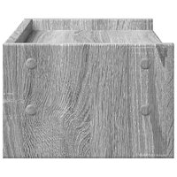 Monitorstandaard 42x24x16 cm bewerkt hout grijs sonoma eiken