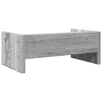 Monitorstandaard 42x24x16 cm bewerkt hout grijs sonoma eiken