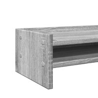 Monitorstandaard 42x24x16 cm bewerkt hout grijs sonoma eiken