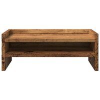 Monitorstandaard 42x24x16 cm bewerkt hout oud houtkleurig