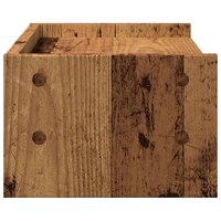 Monitorstandaard 42x24x16 cm bewerkt hout oud houtkleurig