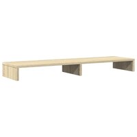 Monitorstandaard 100x27x10 cm bewerkt hout sonoma eikenkleurig