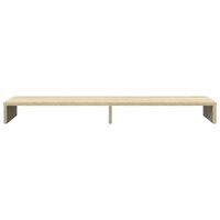 Monitorstandaard 100x27x10 cm bewerkt hout sonoma eikenkleurig