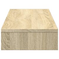 Monitorstandaard 100x27x10 cm bewerkt hout sonoma eikenkleurig