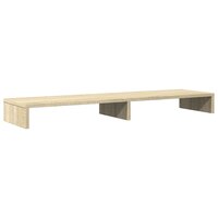 Monitorstandaard 100x27x10 cm bewerkt hout sonoma eikenkleurig