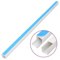 Kabelgoot zelfklevend 40x40 mm 30 m PVC